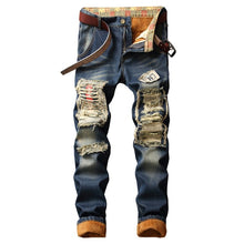 Load image into Gallery viewer, Designer Hole Jeans High Quality Ripped for Men