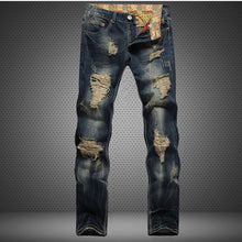 Load image into Gallery viewer, Man Jeans Slim Casual Ripped Jeans