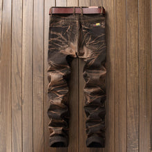 Load image into Gallery viewer, High Quality Men Casual Jeans Coated Slim