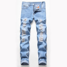 Load image into Gallery viewer, Man Jeans Slim Casual Ripped Jeans