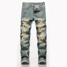 Load image into Gallery viewer, Man Jeans Slim Casual Ripped Jeans