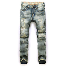 Load image into Gallery viewer, Man Jeans Slim Casual Ripped Jeans
