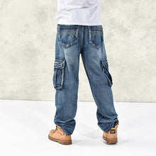 Load image into Gallery viewer, Fashion Men Baggy Hip Hop Jeans
