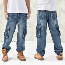 Load image into Gallery viewer, Fashion Men Baggy Hip Hop Jeans
