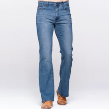 Load image into Gallery viewer, Men Slim Boot Cut Jeans Classic Stretch Denim
