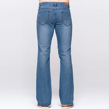 Load image into Gallery viewer, Men Slim Boot Cut Jeans Classic Stretch Denim
