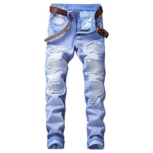 Load image into Gallery viewer, Man Jeans Slim Casual Ripped Jeans
